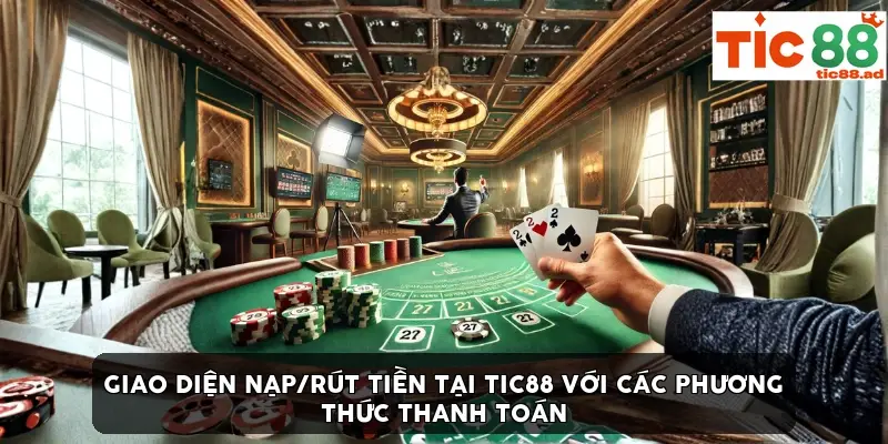 Giao diện nạp/rút tiền tại TIC88 với các phương thức thanh toán Giao diện nạp/rút tiền tại TIC88 với các phương thức thanh toán
