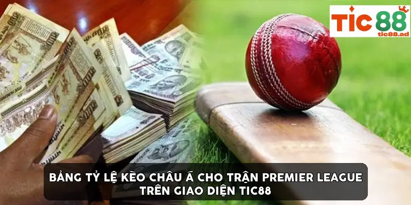 Bảng tỷ lệ kèo châu Á cho trận Premier League trên giao diện TIC88 Bảng tỷ lệ kèo châu Á cho trận Premier League trên giao diện TIC88