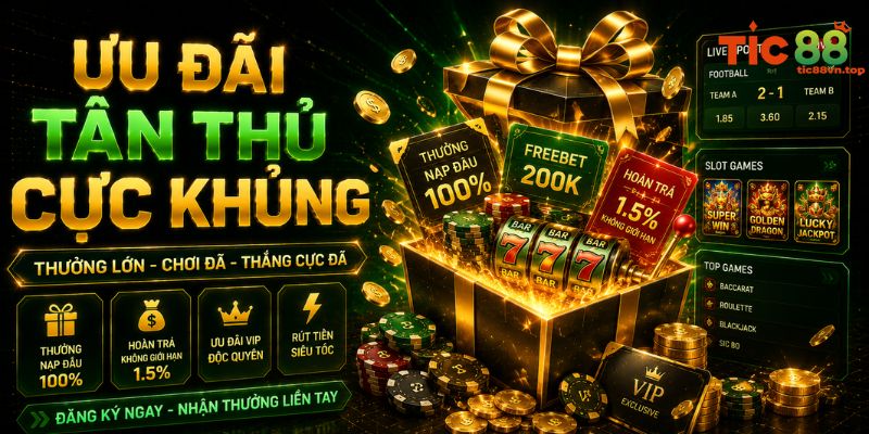 TIC88 có ưu đãi cho tân thủ cực đỉnh