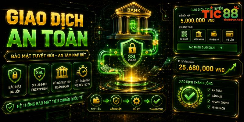 Quy trình nạp tiền TIC88 an toàn